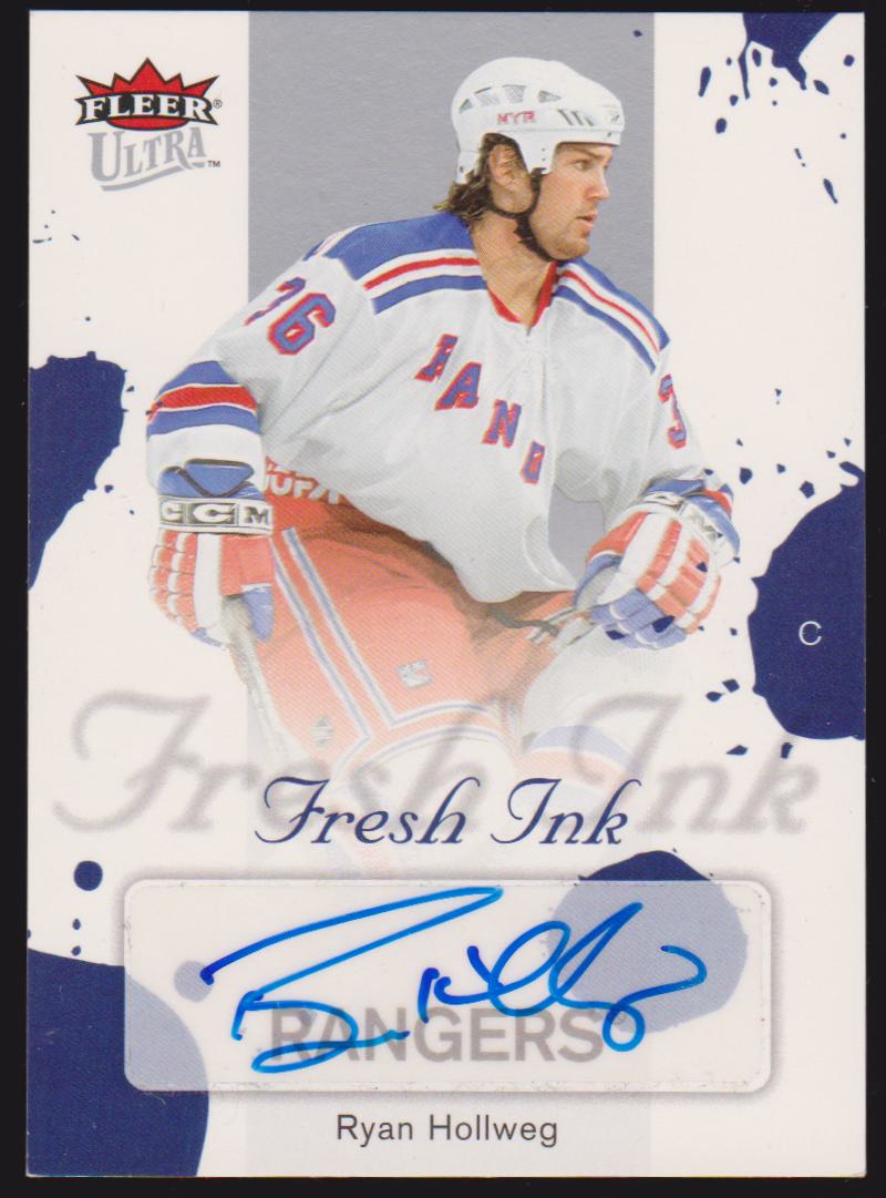 2005-06 Ultra Fresh Ink #FIRH Ryan Hollweg - AUTO - RC Year (image for) 2005-06 Ultra Fresh Ink #FIRH Ryan Hollweg - AUTO - RC Year