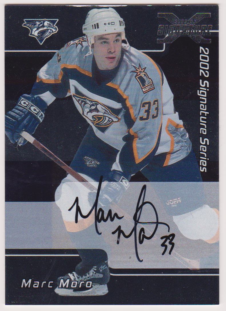 (image for) 2002-03 BAP Signature Series Autograph Buybacks 2001 #215 Marc Moro