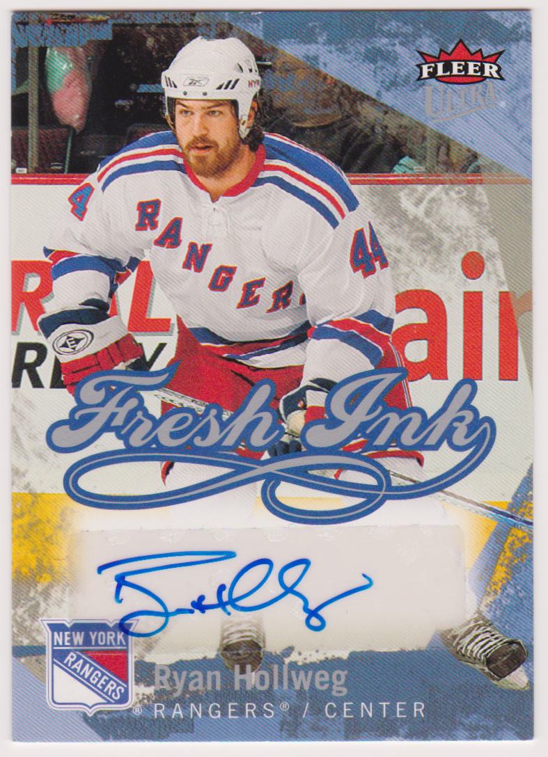 2007-08 Ultra Fresh Ink #FIRH Ryan Hollweg AUTO (image for) 2007-08 Ultra Fresh Ink #FIRH Ryan Hollweg AUTO