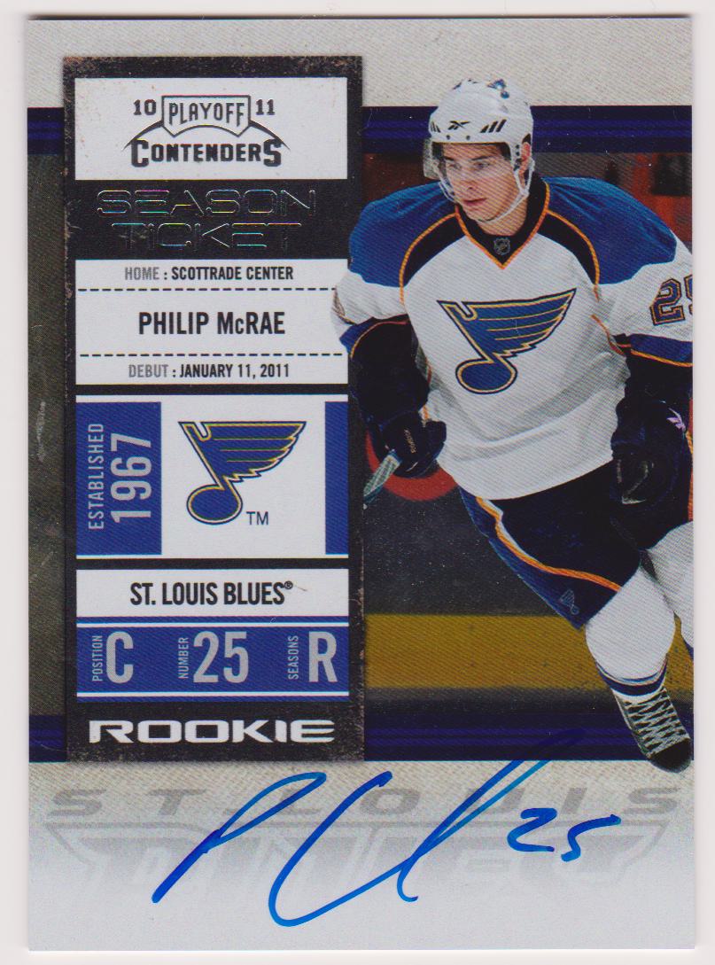 (image for) 2010-11 Playoff Contenders #132 Philip McRae AUTO RC