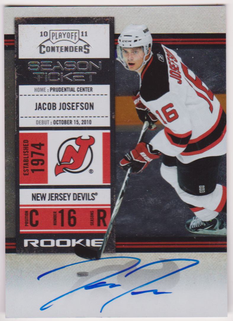 (image for) 2010-11 Playoff Contenders #148 Jacob Josefson AUTO RC