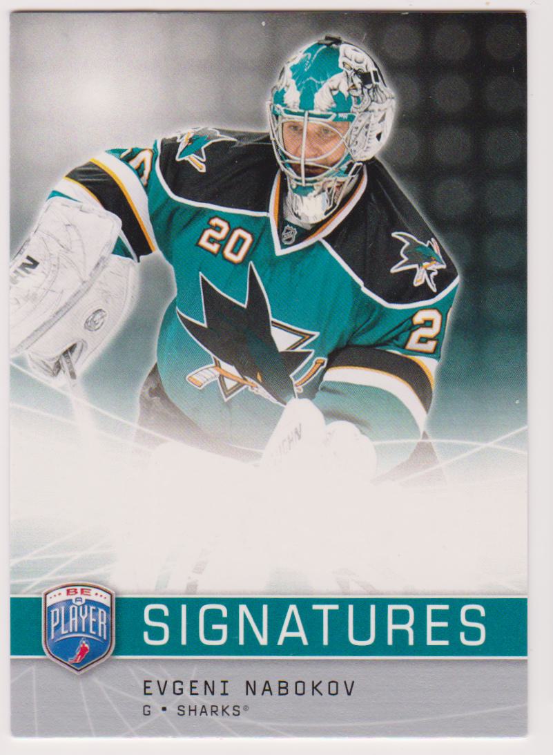 2008-09 Be A Player Signatures #SEN Evgeni Nabokov - ERROR - NO Auto (image for) 2008-09 Be A Player Signatures #SEN Evgeni Nabokov - ERROR - NO Auto