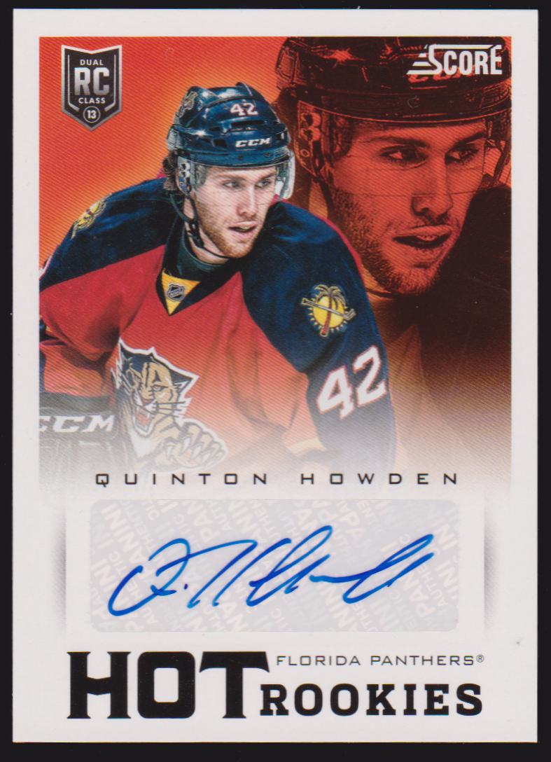 (image for) 2013-14 Score Hot Rookie Signatures #641 Quinton Howden - RC Year
