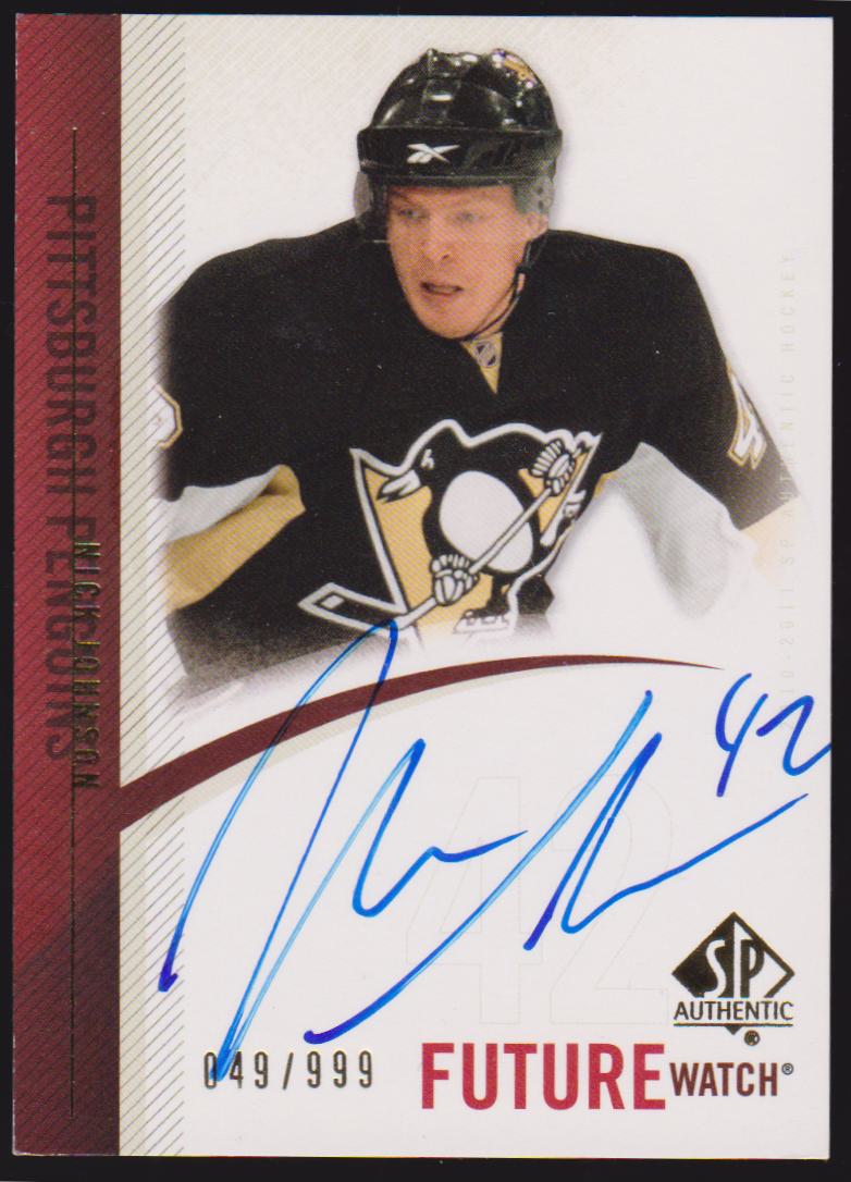 (image for) 2010-11 SP Authentic #255 Nick Johnson AUTO RC 049/999