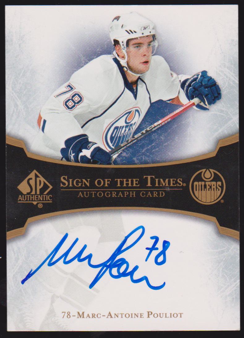 (image for) 2007-08 SP Authentic Sign of the Times #STMP Marc-Antoine Pouliot - AUTO