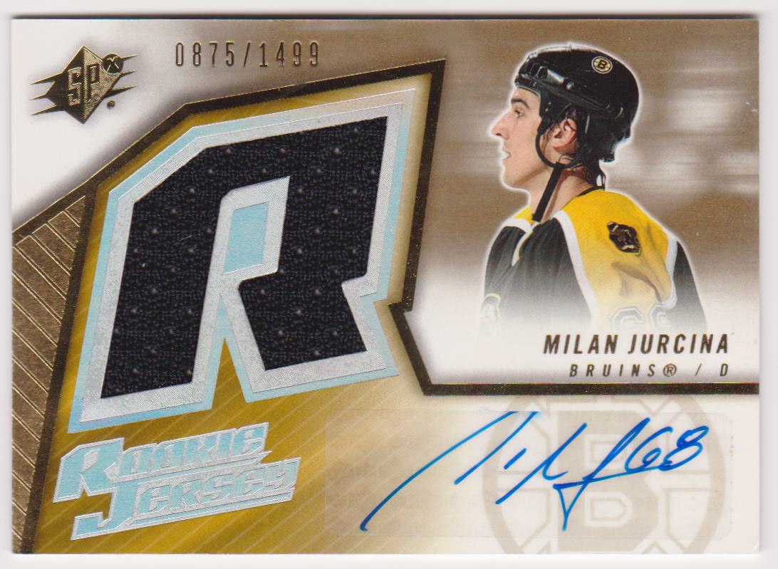 (image for) 2005-06 SPx #186 Milan Jurcina Jerseys AUTO RC 0875/1499