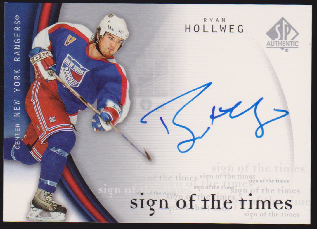 2005-06 SP Authentic Sign of the Times #RH Ryan Hollweg (image for) 2005-06 SP Authentic Sign of the Times #RH Ryan Hollweg