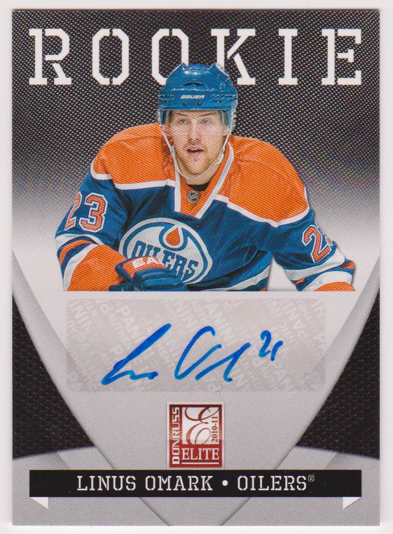 (image for) 2010-11 Zenith Donruss Elite Autographs #220 Linus Omark 66/99