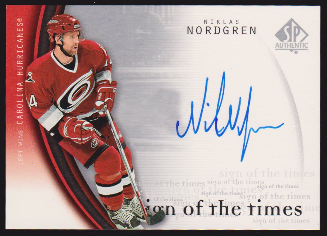 (image for) 2005-06 SP Authentic Sign of the Times #NN Niklas Nordgren - AUTO