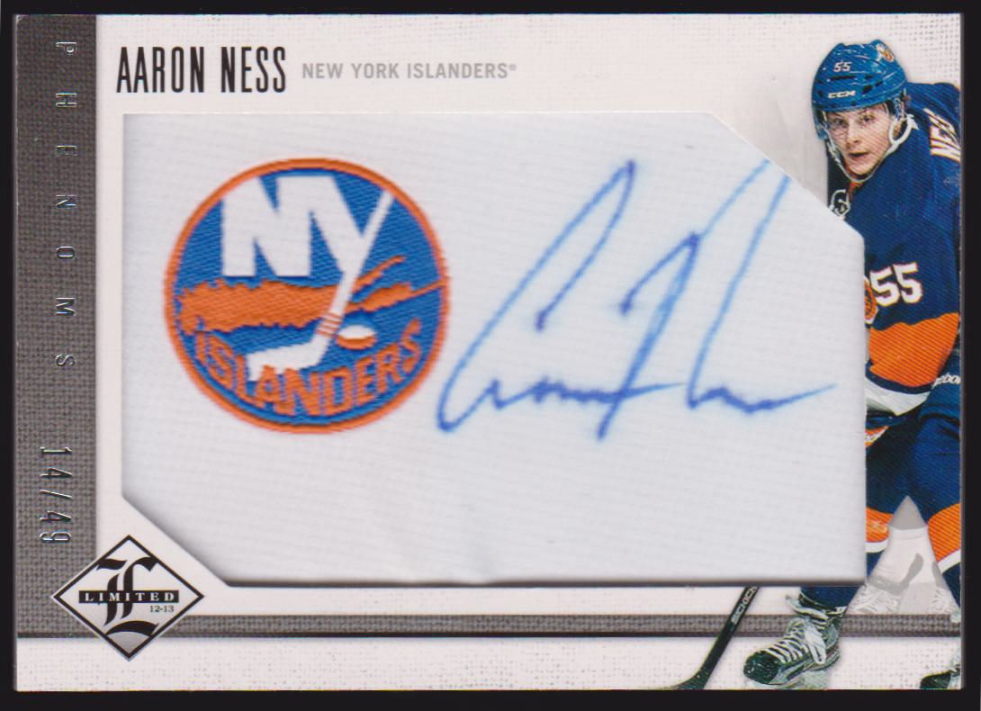 (image for) 2012-13 Limited Silver #201 Aaron Ness 14/49 - RC Year - AUTO - Jerseys