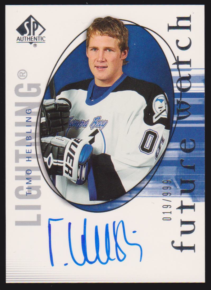 2005-06 SP Authentic #195 Timo Helbling AUTO RC 019/999 (image for) 2005-06 SP Authentic #195 Timo Helbling AUTO RC 019/999
