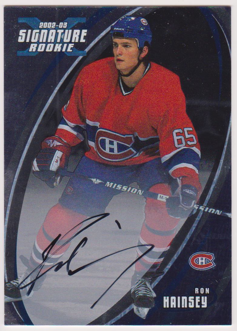 (image for) 2002-03 BAP Signature Series Autographs #186 Ron Hainsey - RC Year