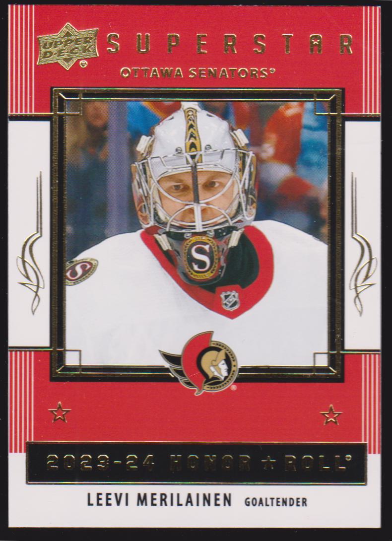 2023-24 Upper Deck Honor Roll #HR63 Leevi Merilainen - RC Year (image for) 2023-24 Upper Deck Honor Roll #HR63 Leevi Merilainen - RC Year