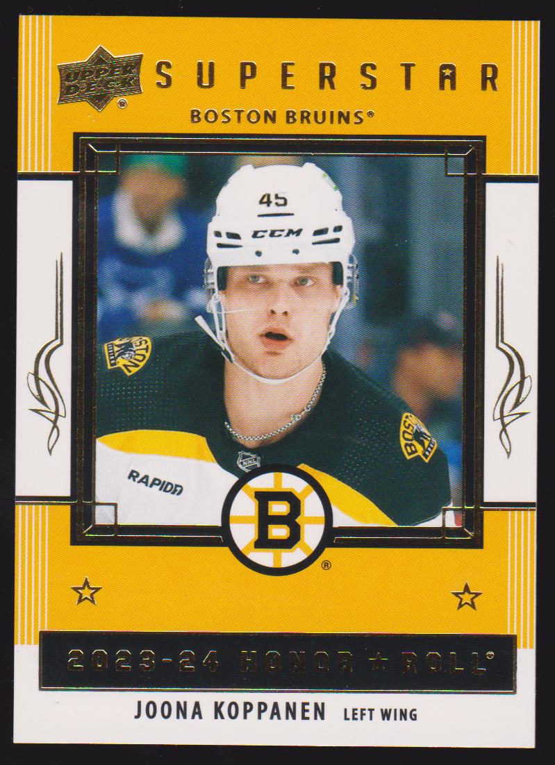 2023-24 Upper Deck Honor Roll #HR46 Joona Koppanen - RC Year (image for) 2023-24 Upper Deck Honor Roll #HR46 Joona Koppanen - RC Year