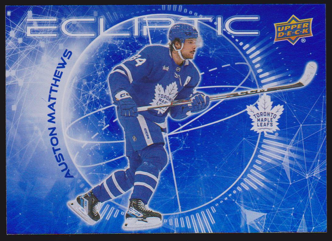 2023-24 Upper Deck Ecliptic #EC10 Auston Matthews (image for) 2023-24 Upper Deck Ecliptic #EC10 Auston Matthews