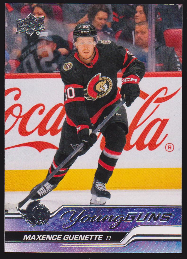 2023-24 Upper Deck #455 Maxence Guenette Young Guns RC (image for) 2023-24 Upper Deck #455 Maxence Guenette Young Guns RC