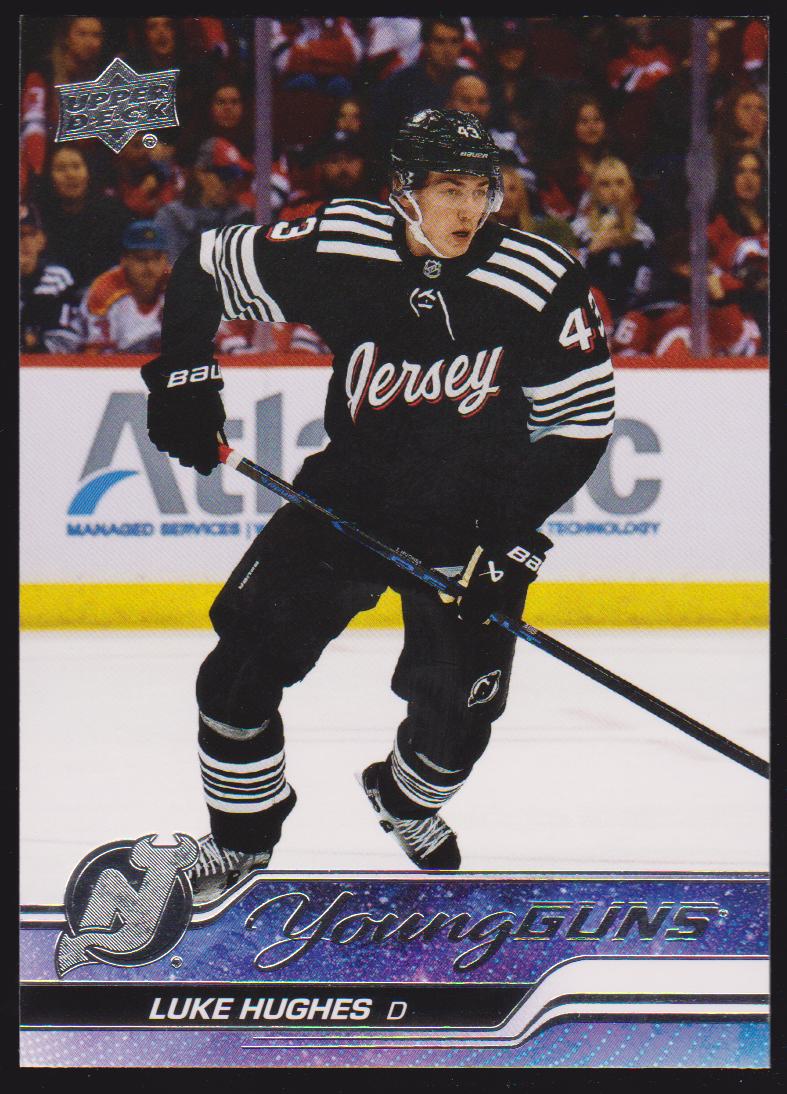2023-24 Upper Deck #248 Luke Hughes Young Guns RC (image for) 2023-24 Upper Deck #248 Luke Hughes Young Guns RC