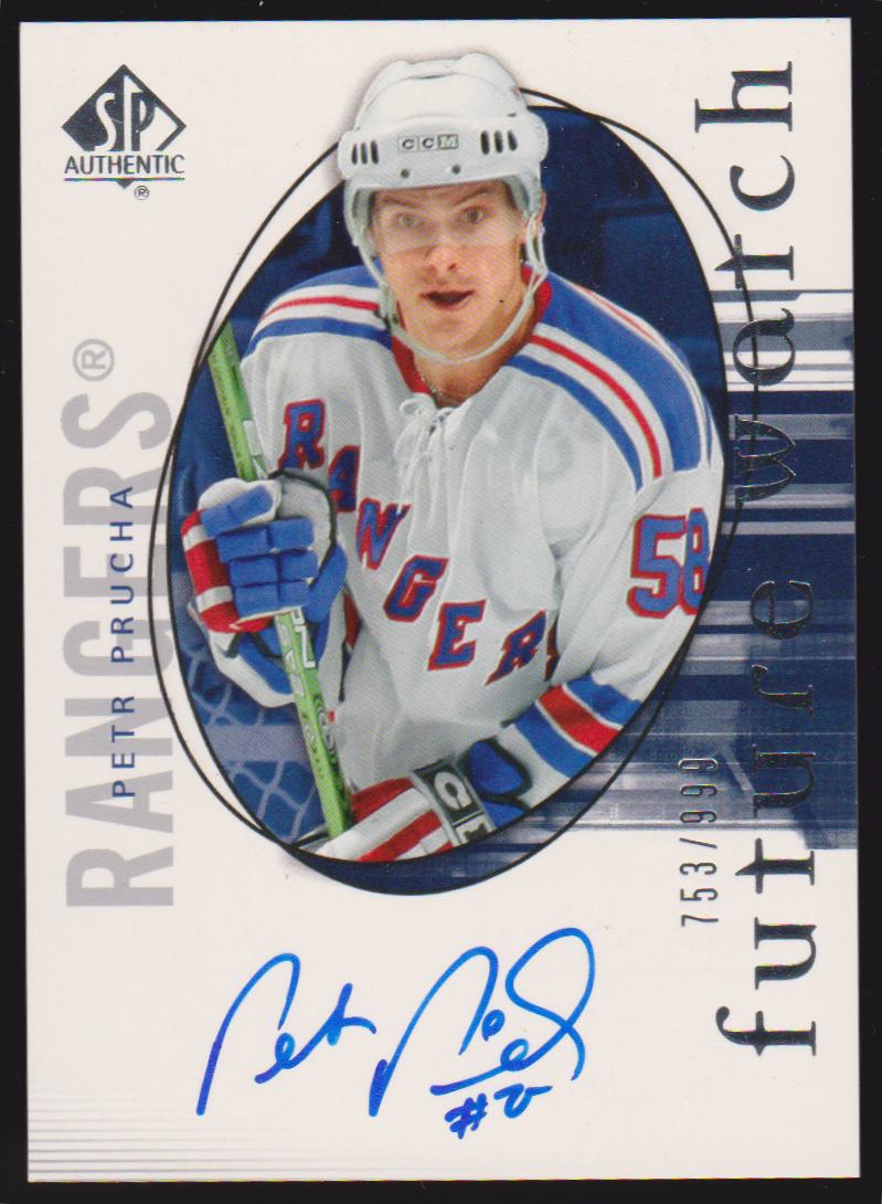 2005-06 SP Authentic #172 Petr Prucha AUTO RC 753/999 (image for) 2005-06 SP Authentic #172 Petr Prucha AUTO RC 753/999