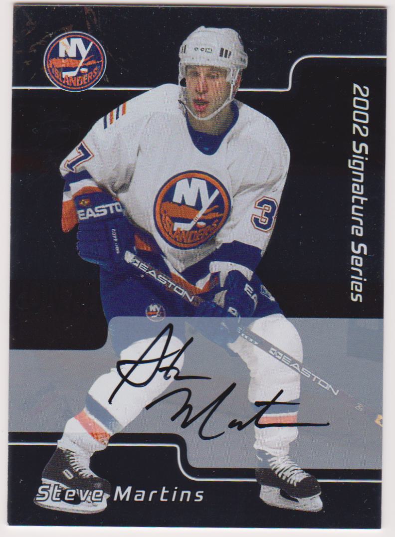 2001-02 BAP Signature Series Autographs #19 Steve Martins (image for) 2001-02 BAP Signature Series Autographs #19 Steve Martins