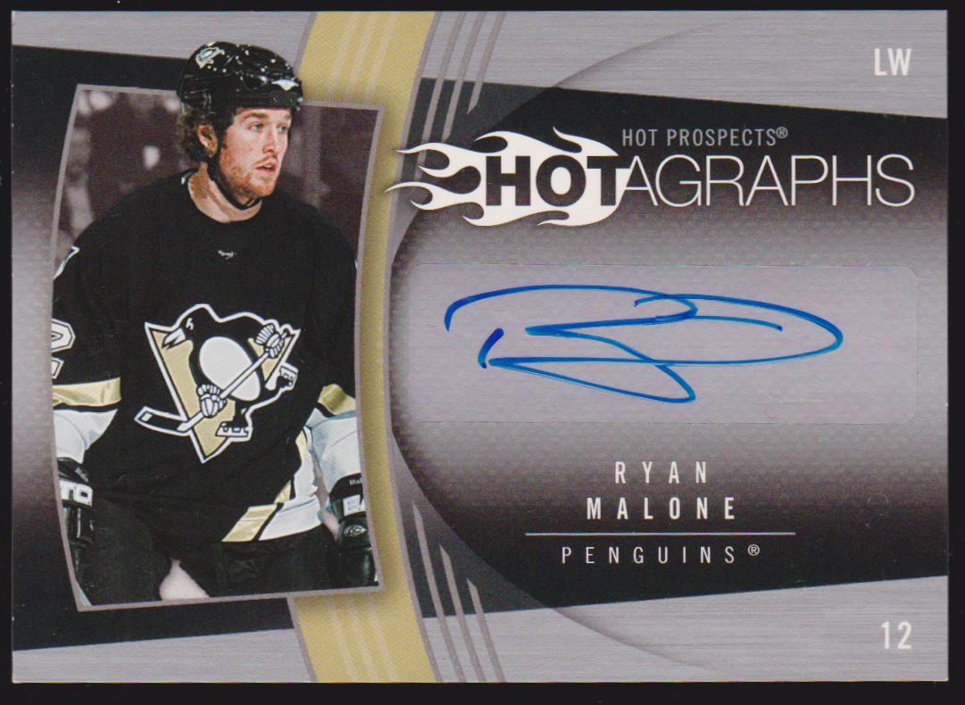 (image for) 2006-07 Hot Prospects Hotagraphs #HRM Ryan Malone AUTO