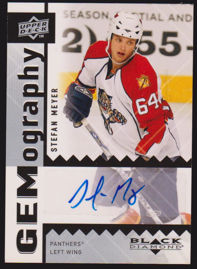 (image for) 2009-10 Black Diamond Gemography #GSM Stefan Meyer - AUTO