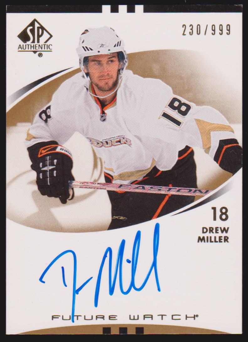 (image for) 2007-08 SP Authentic #192 Drew Miller AUTO RC 230/999