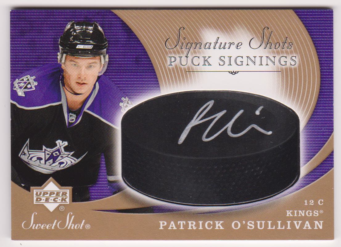 (image for) 2007-08 Sweet Shot Signature Puck Signings #SSPOS Patrick O'Sullivan