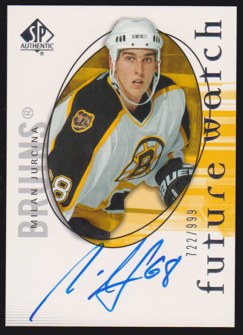 2005-06 SP Authentic #137 Milan Jurcina AUTO RC 722/999 (image for) 2005-06 SP Authentic #137 Milan Jurcina AUTO RC 722/999