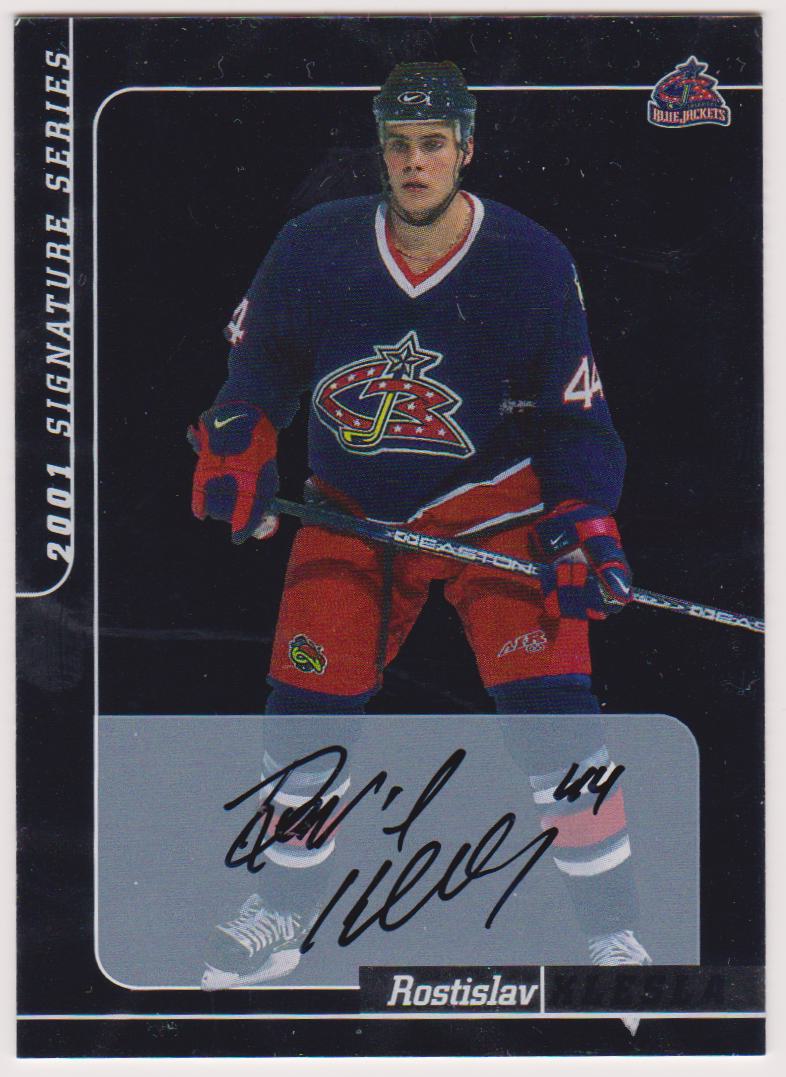 (image for) 2000-01 BAP Signature Series Autographs #247 Rostislav Klesla - First Signature Card - RC Year