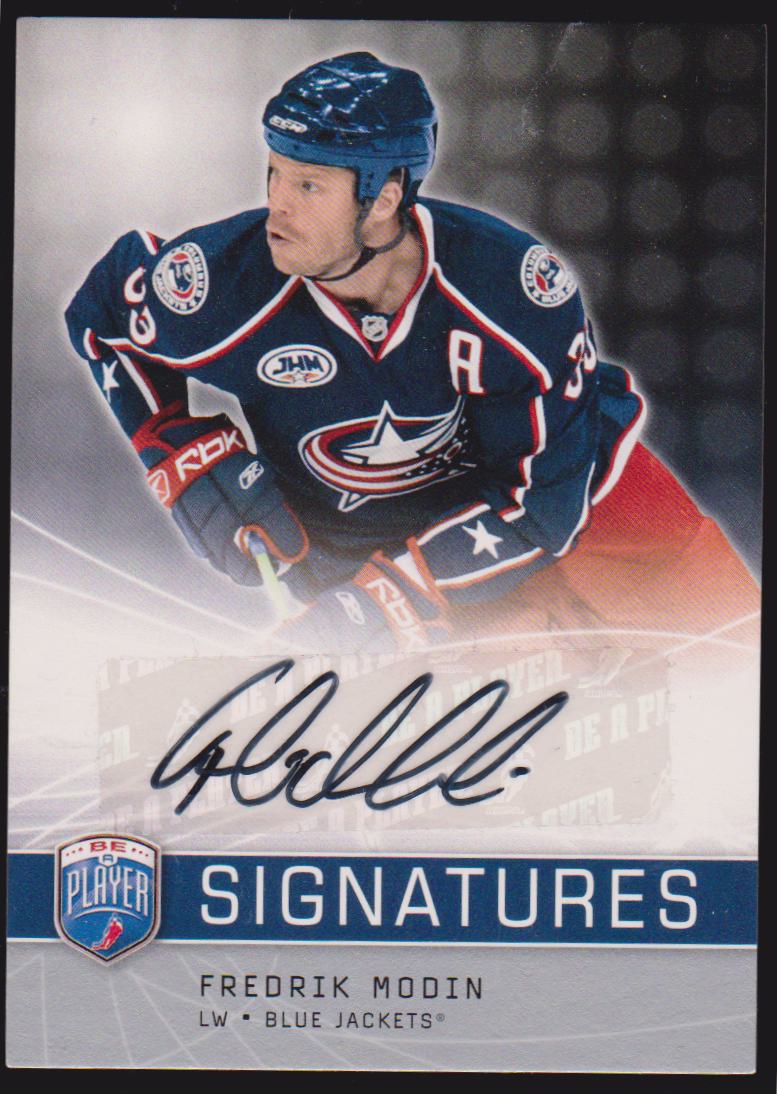 (image for) 2008-09 Be A Player Signatures #SFM Fredrik Modin