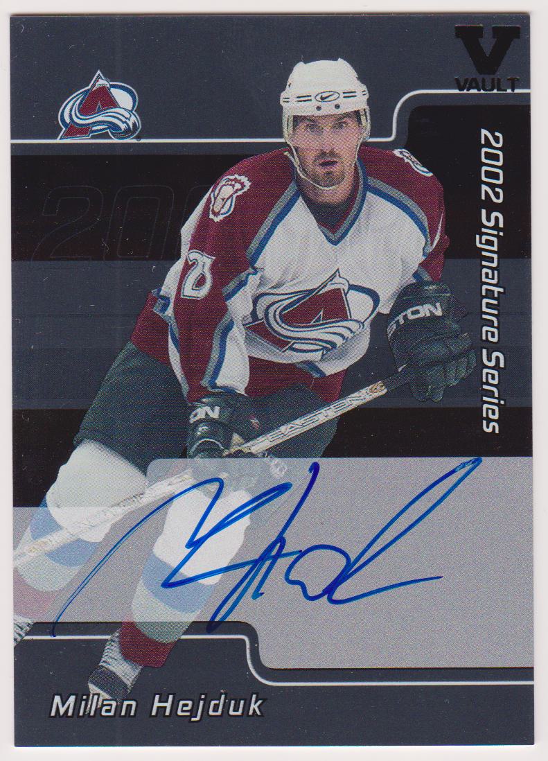 (image for) 2001-02 BAP Signature Series Autographs #LMH Milan Hejduk SP