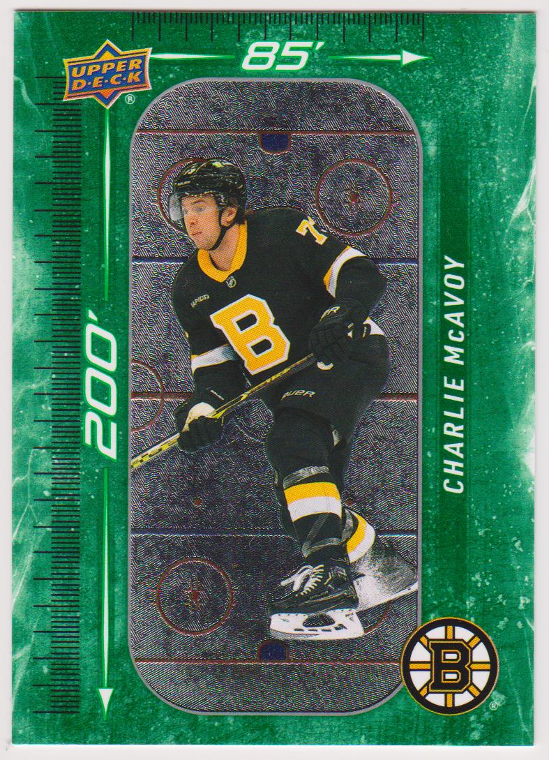 (image for) 2023-24 Upper Deck 200' x 85' Green #DM55 Charlie McAvoy