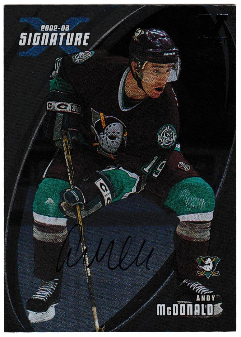 (image for) 2002-03 BAP Signature Series Autographs #15 Andy McDonald