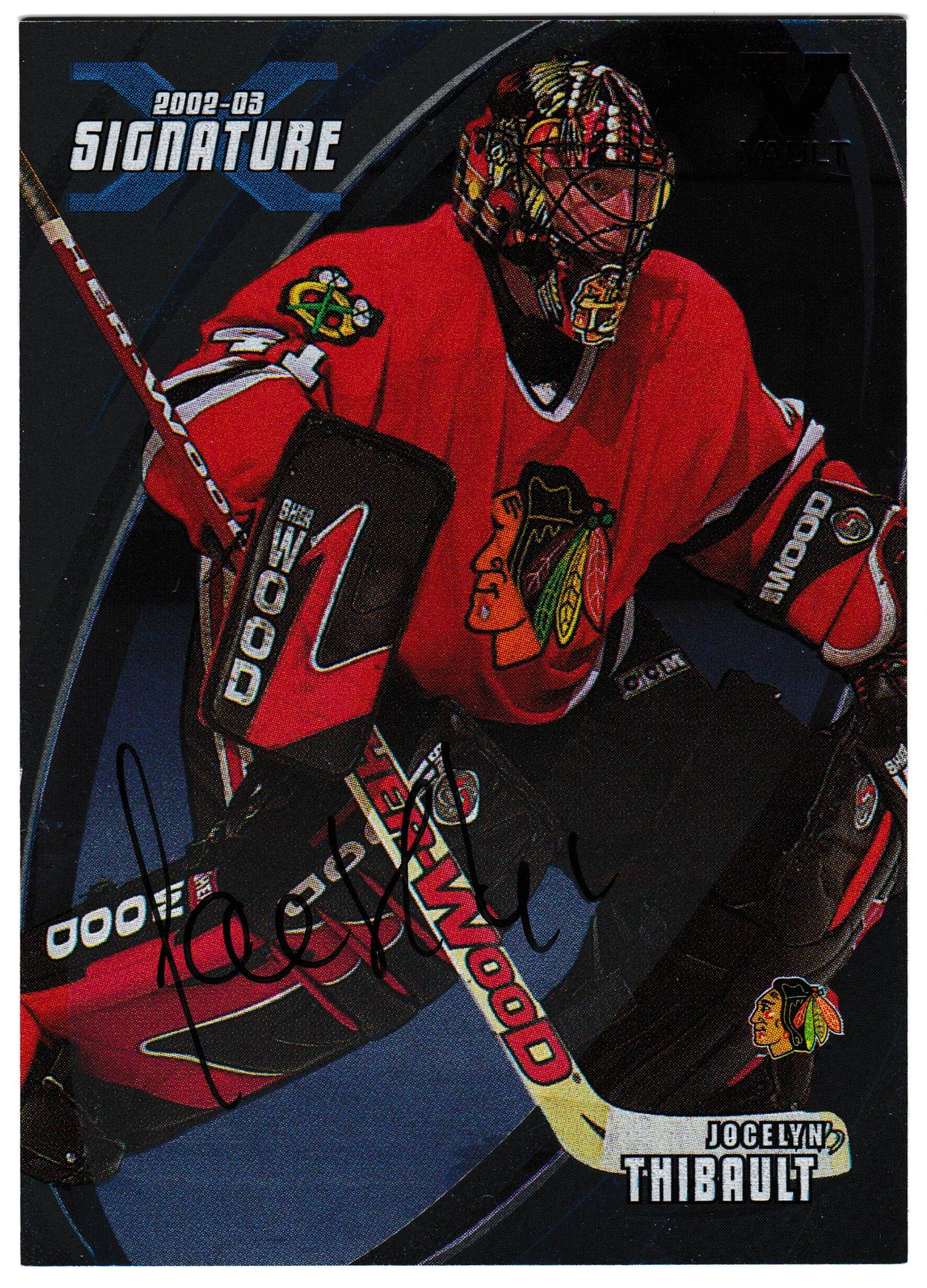 (image for) 2002-03 BAP Signature Series Autographs #43 Jocelyn Thibault VAULT