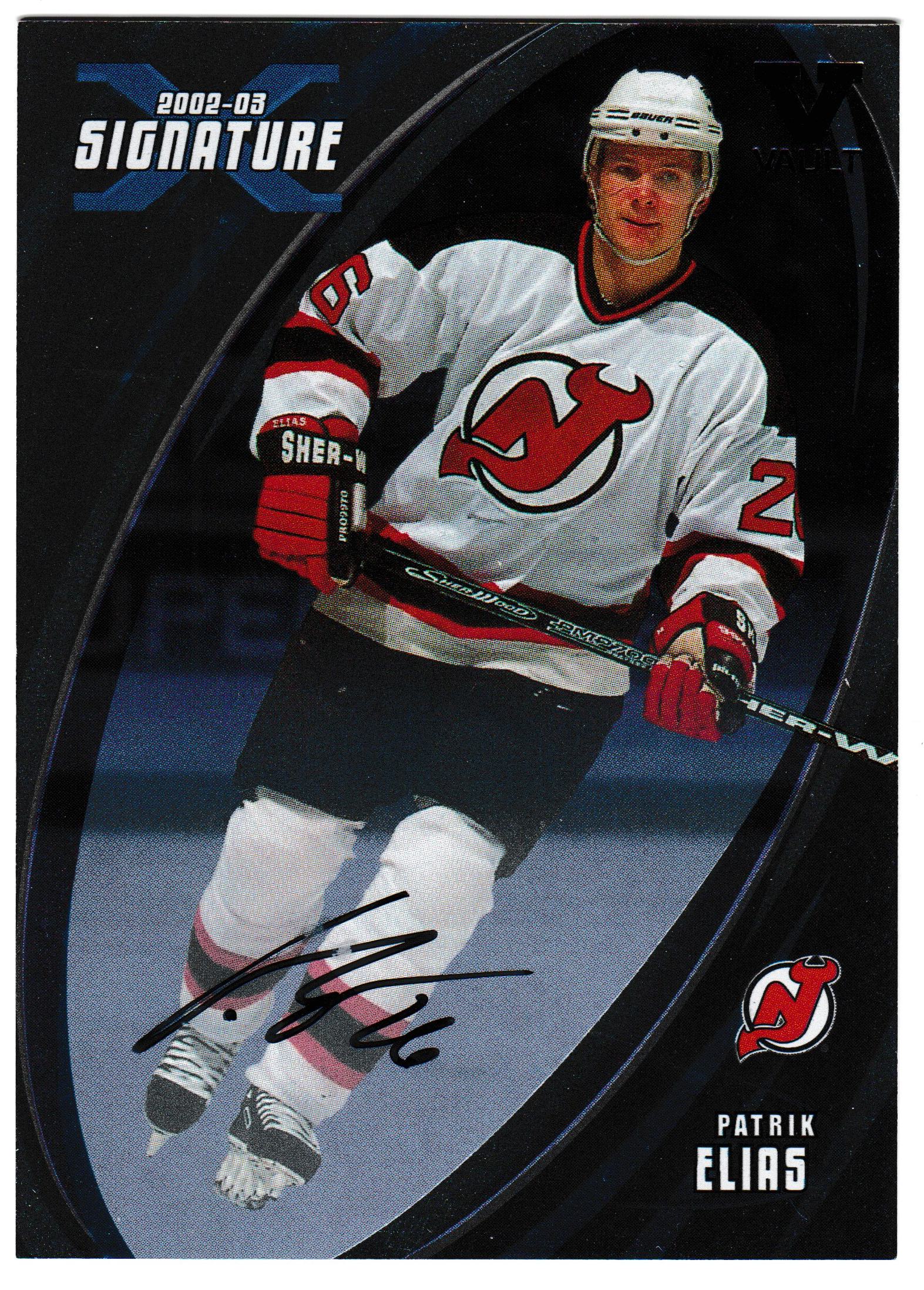 (image for) 2002-03 BAP Signature Series Autographs #157 Patrik Elias SP VAULT