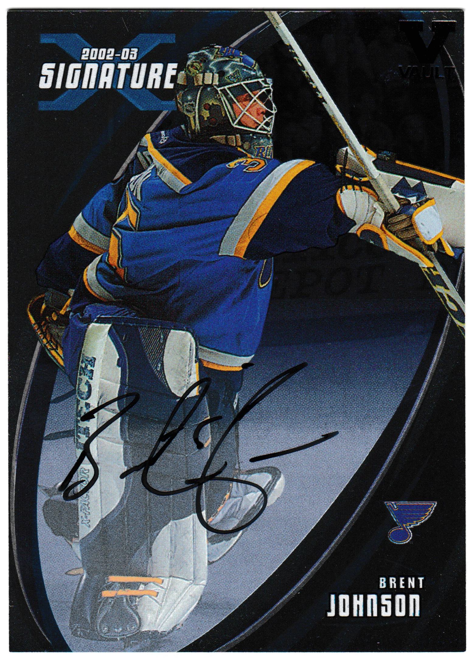 (image for) 2002-03 BAP Signature Series Autographs #139 Brent Johnson SP VAULT