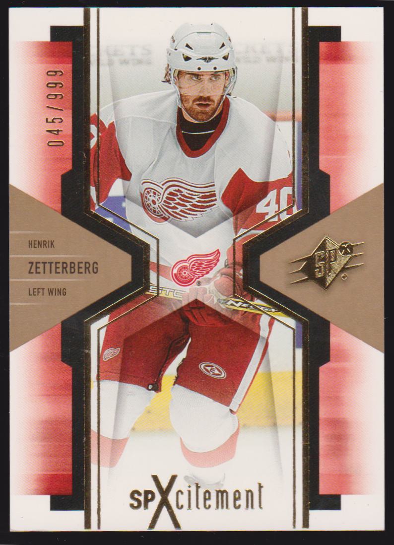 (image for) 2006-07 SPx SPxcitement #X34 Henrik Zetterberg 045/999