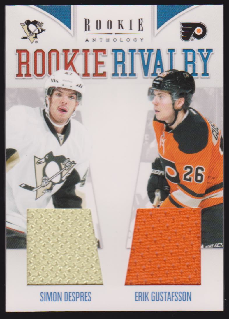 (image for) 2011-12 Panini Rookie Anthology Rookie Rivalry Dual Jerseys #23 Simon Despres/Erik Gustafsson