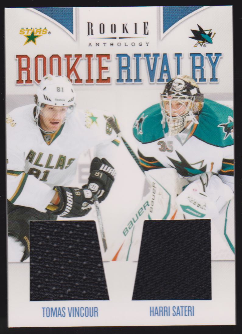 (image for) 2011-12 Panini Rookie Anthology Rookie Rivalry Dual Jerseys #33 Tomas Vincour/Harri Sateri