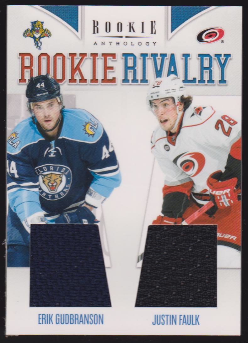 (image for) 2011-12 Panini Rookie Anthology Rookie Rivalry Dual Jerseys #12 Erik Gudbranson/Justin Faulk