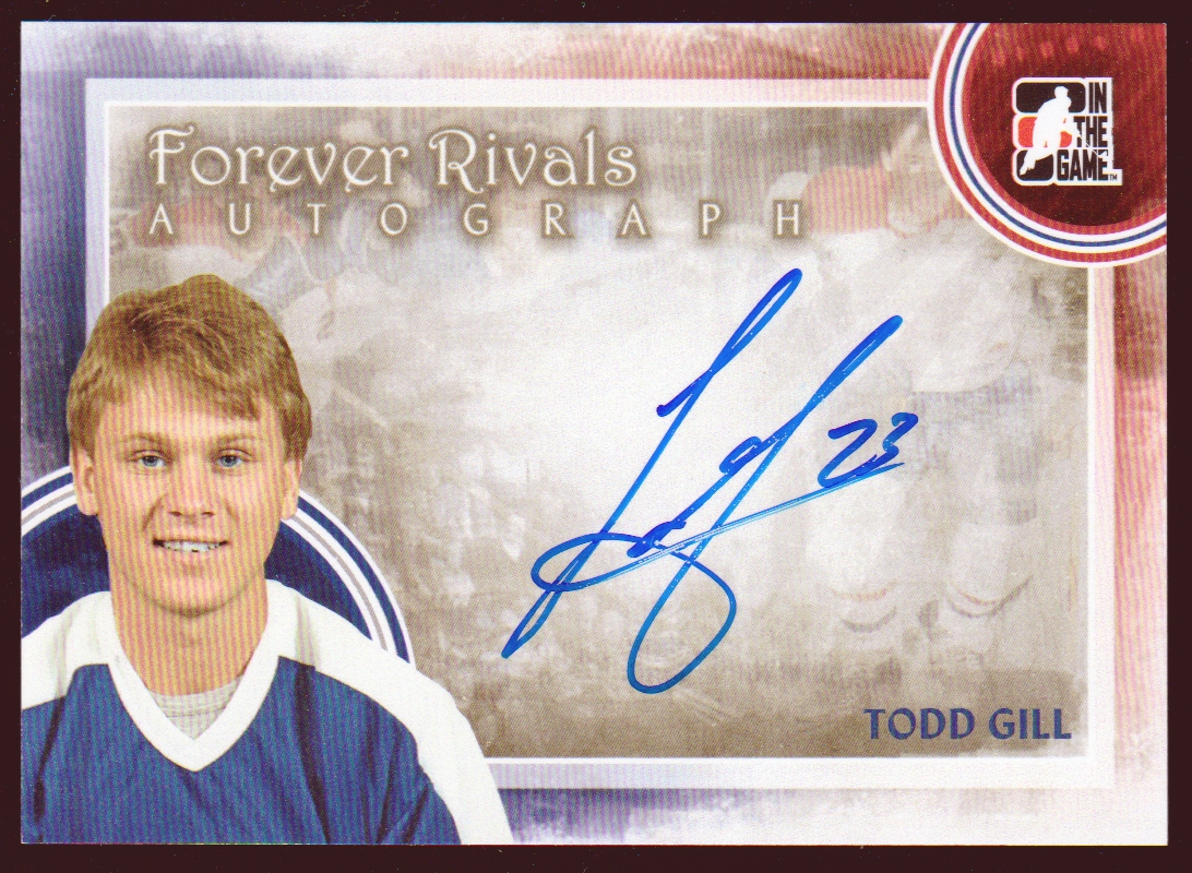 2012-13 ITG Forever Rivals Autographs #ATG Todd Gill (image for) 2012-13 ITG Forever Rivals Autographs #ATG Todd Gill