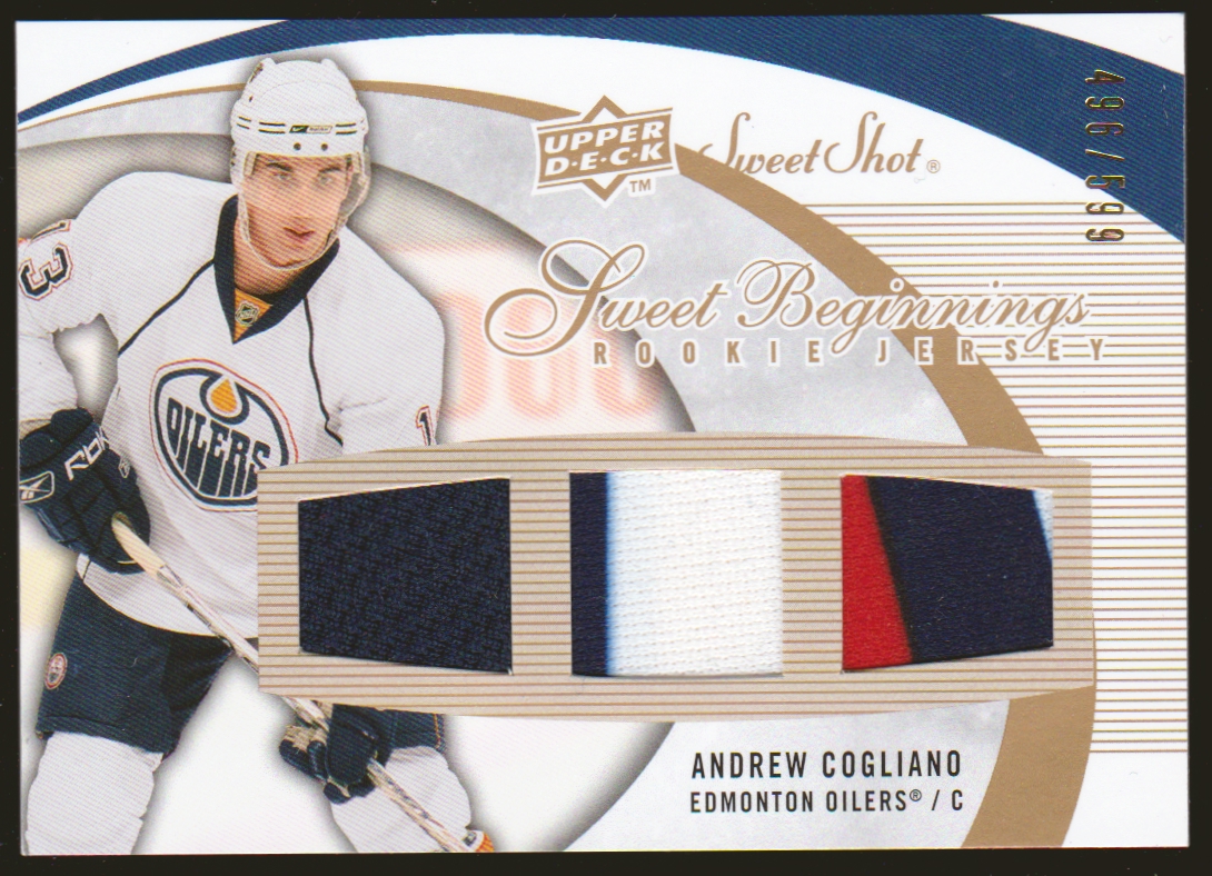 (image for) 2007-08 Sweet Shot #114 Andrew Cogliano Jerseys RC 496/599