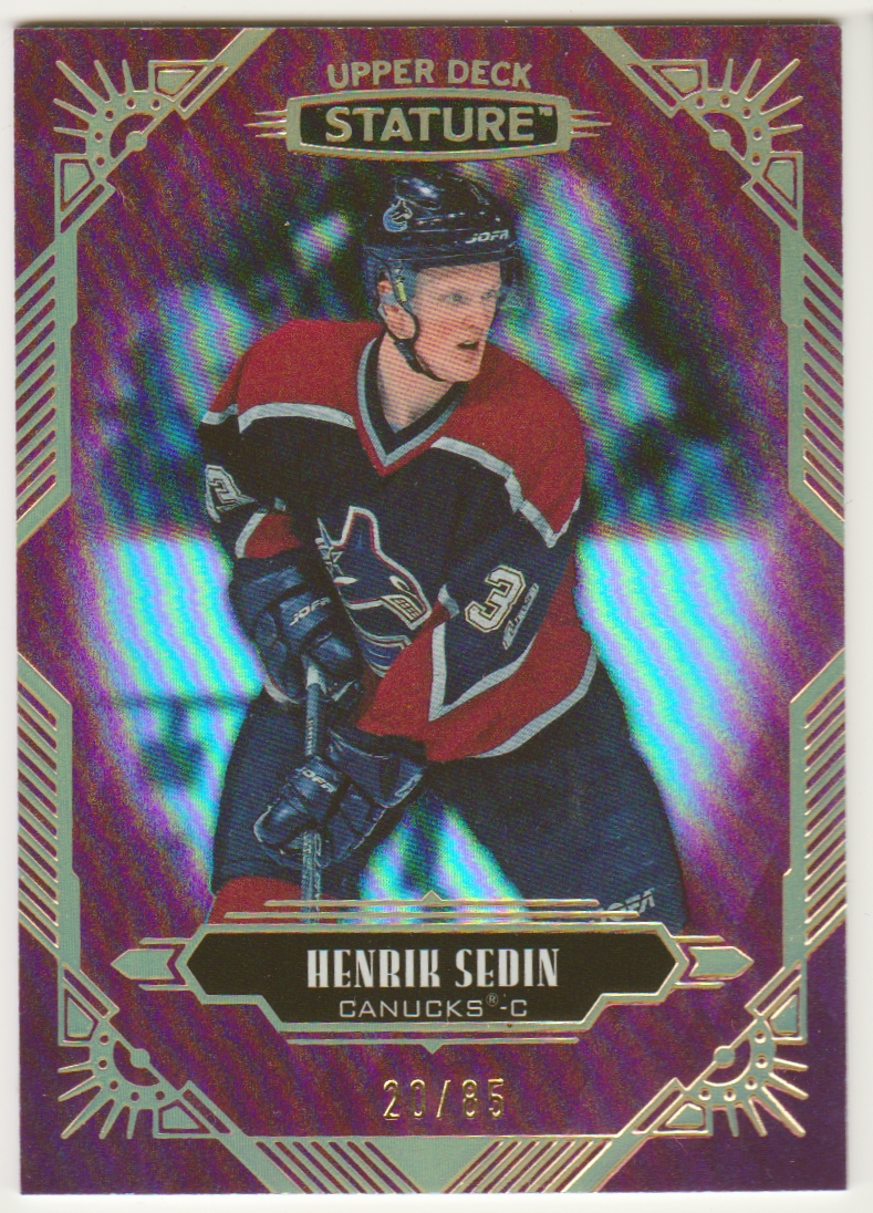 (image for) 2020-21 Upper Deck Stature Red #85 Henrik Sedin 20/85
