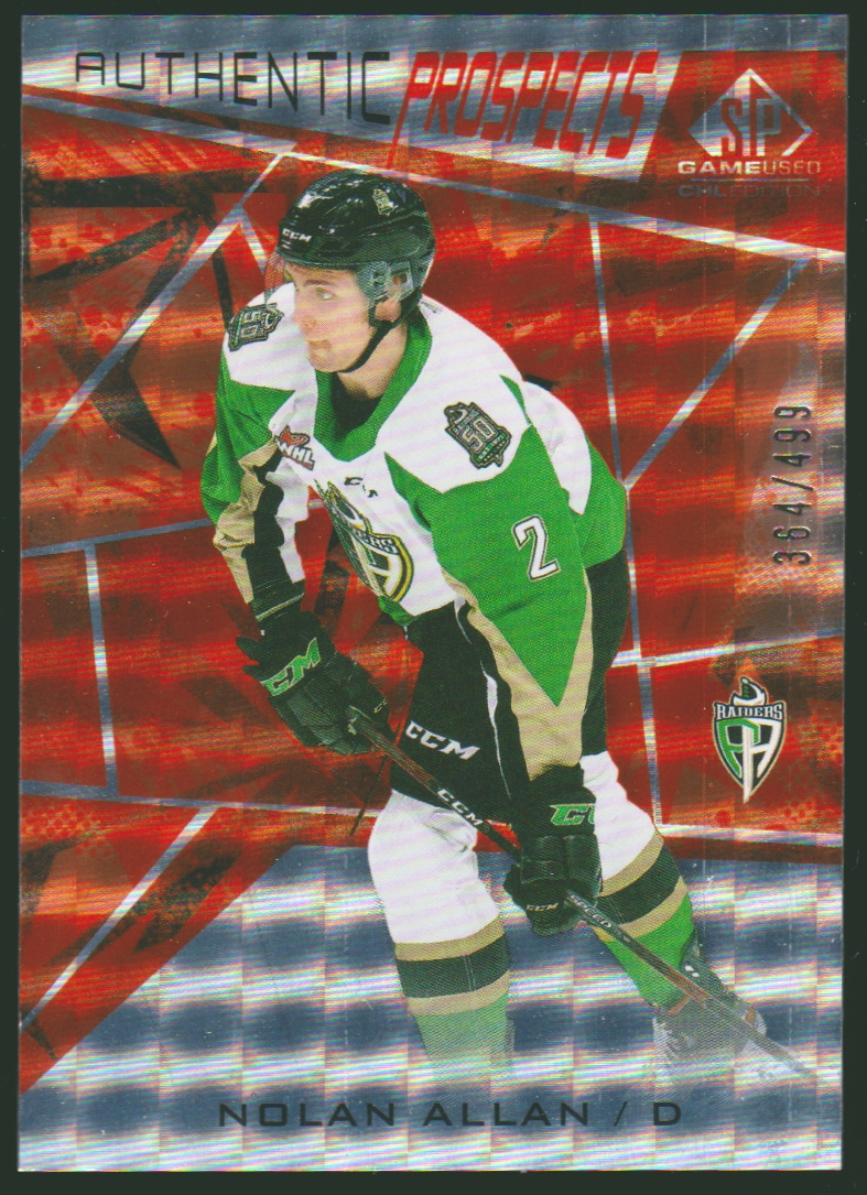 2021-22 SP Game Used CHL Orange #10 Nolan Allan (image for) 2021-22 SP Game Used CHL Orange #10 Nolan Allan