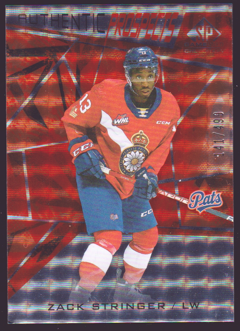 (image for) 2021-22 SP Game Used CHL Orange #37 Zack Stringer