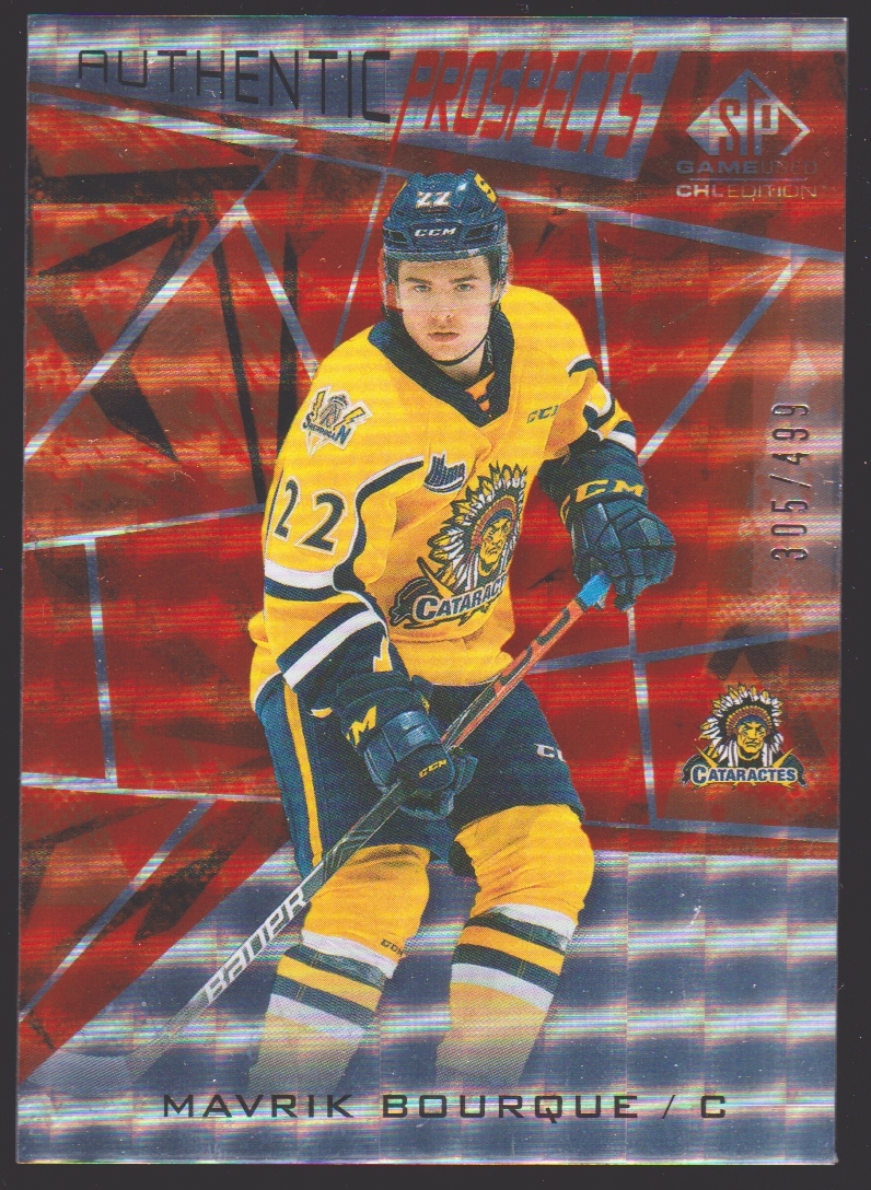 (image for) 2021-22 SP Game Used CHL Orange #39 Mavrik Bourque