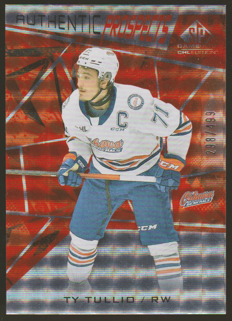 2021-22 SP Game Used CHL Orange #23 Tyler Tullio (image for) 2021-22 SP Game Used CHL Orange #23 Tyler Tullio