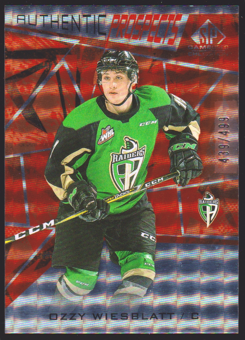 (image for) 2021-22 SP Game Used CHL Orange #45 Ozzy Wiesblatt