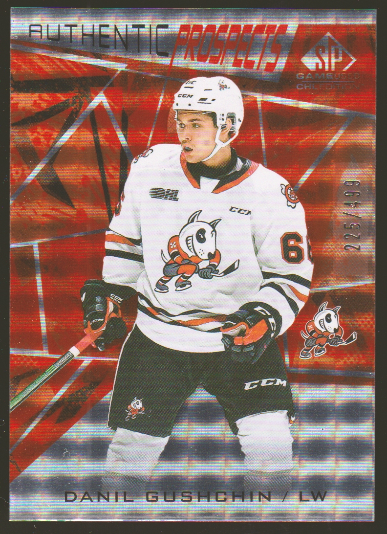 2021-22 SP Game Used CHL Orange #3 Danil Gushchin (image for) 2021-22 SP Game Used CHL Orange #3 Danil Gushchin