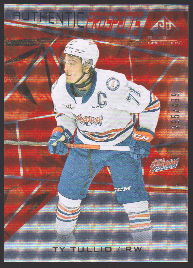 2021-22 SP Game Used CHL Orange #23 Tyler Tullio (image for) 2021-22 SP Game Used CHL Orange #23 Tyler Tullio